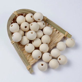 10 hạt tròn gỗ sồi / gỗ phong (10-18mm)