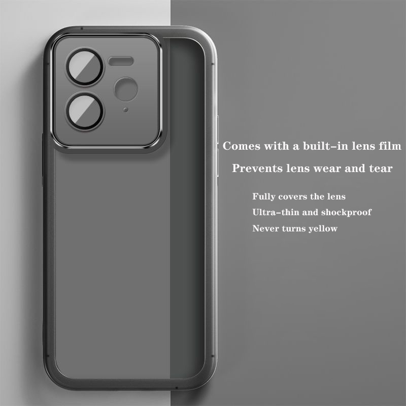 Dành Cho Realme GT5 Pro GT6 GT7 Pro Vỏ Điện Thoại Bao Phủ Toàn Bộ Ống Kính Sang Trọng Trong Suốt Siê