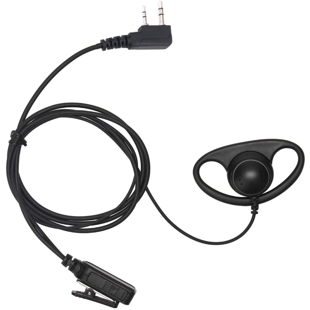 Bộ giám sát tai nghe Tương thích với bộ đàm BaoFeng, BTECH, Kenwood với phụ kiện tai nghe Mic PTT (H