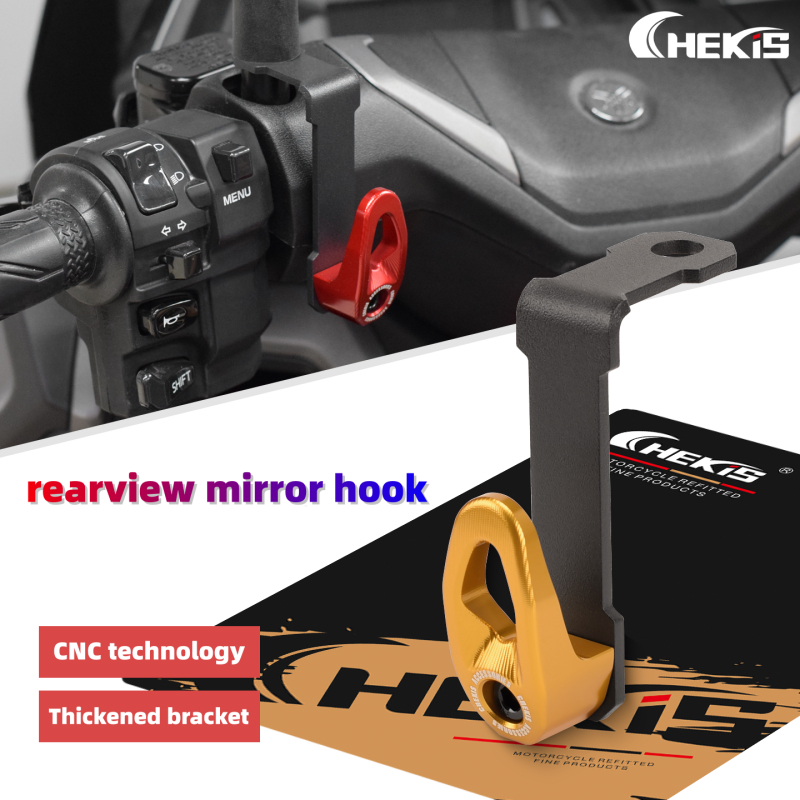 Chekis cho YAMAHA NVX155 AEROX155 V3 V2 V1 NVX125 AEROX155 Sửa đổi móc gương chiếu hậu hành lý mang 