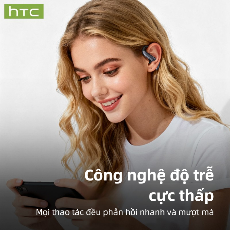 HTC NE63 Tai nghe dịch thuật AI Hỗ trợ dịch thuật theo thời gian thực Bluetooth 6.0 Âm thanh nổi HiFi Khả năng chống nước IPX5 Microphone chống ồn tối ưu hóa ASMR | BigBuy360 - bigbuy360.vn
