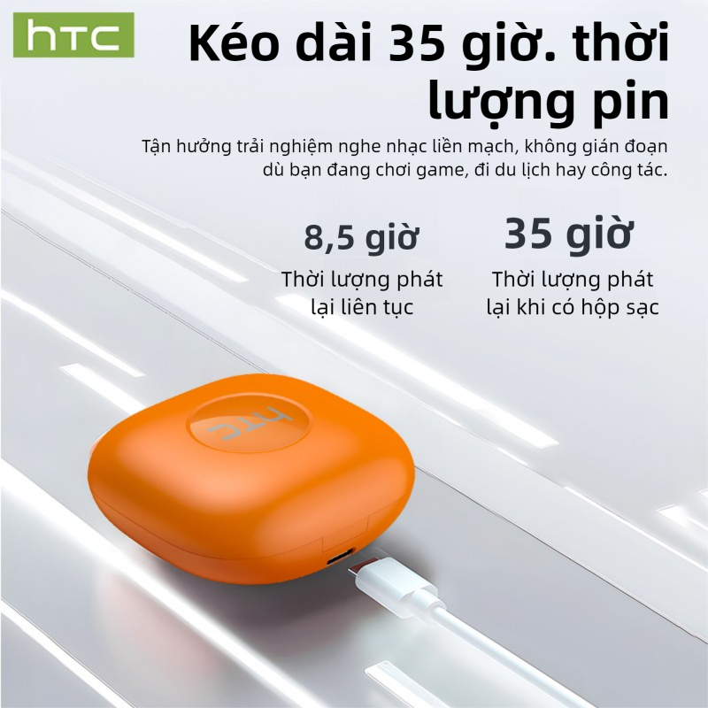 HTC NE63 Tai nghe dịch thuật AI Hỗ trợ dịch thuật theo thời gian thực Bluetooth 6.0 Âm thanh nổi HiFi Khả năng chống nước IPX5 Microphone chống ồn tối ưu hóa ASMR | BigBuy360 - bigbuy360.vn