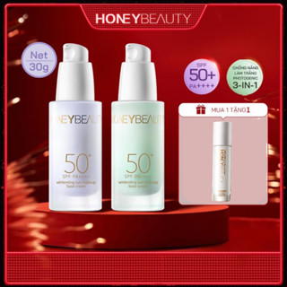  Honey Beauty SPF50+ PA++++ Chống nắng dưỡng ẩm che khuyết điểm điều chỉnh tông da kiềm dầu 30g 