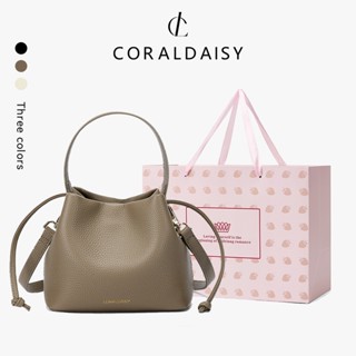 CORALDAISY Hàng mới về năm 2025 Túi đeo chéo Bucket Túi xách tay đeo vai dài Túi đeo vai có dây rút