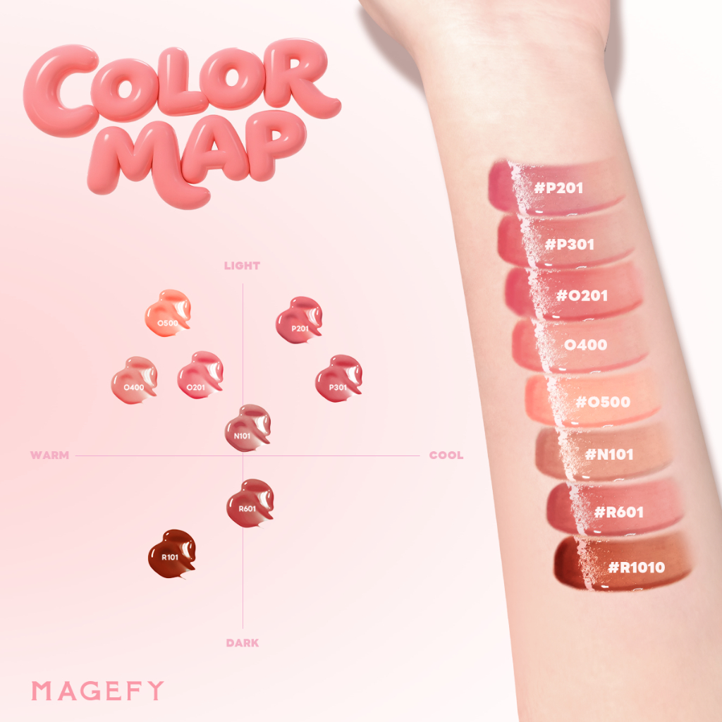 MAGEFY Son Tint Watery Glow Hiệu Ứng Mặt Gương, Dưỡng Ẩm 12H  KHÔNG DÍNH CỐC MF-L02 | BigBuy360 - bigbuy360.vn