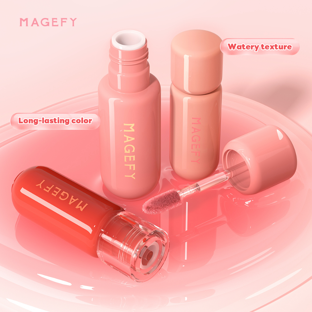 MAGEFY Son Tint Watery Glow Hiệu Ứng Mặt Gương, Dưỡng Ẩm 12H  KHÔNG DÍNH CỐC MF-L02 | BigBuy360 - bigbuy360.vn