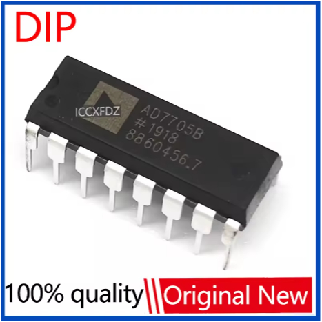 (1 Cái) AD7705BNZ DIP16 AD7705BN DIP-16 AD7705B DIP AD7705 Chipset IC mới và nguyên bản