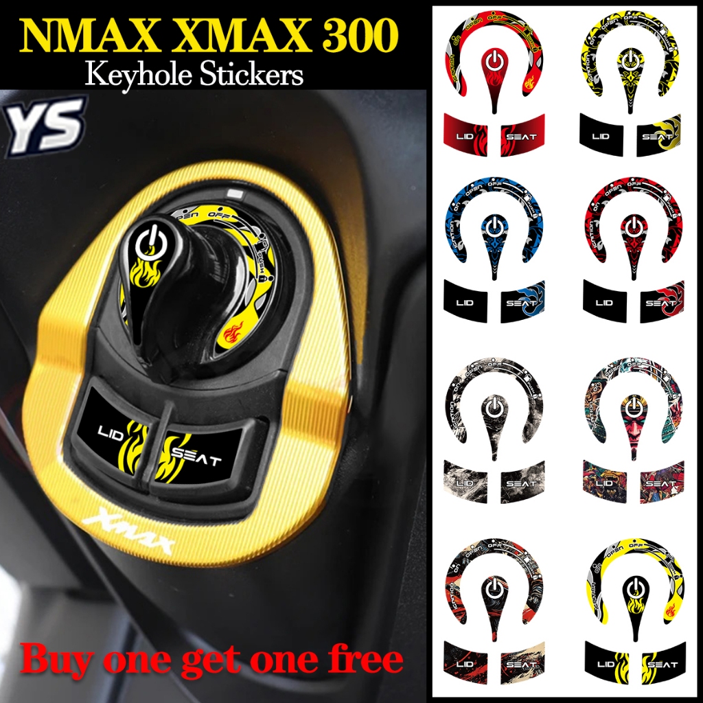 Dành Cho NMAX XMAX 300 Xe Máy Đánh Lửa Công Tắc Miếng Dán NMAX 300 Keyhole Decal Dạ Quang / Phản Qua