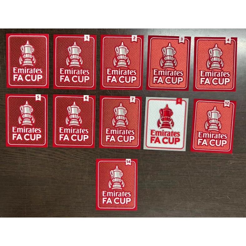 Miếng dán bóng đá - Chất liệu nhung FA Cup * Chất lượng cao 1: 1 *