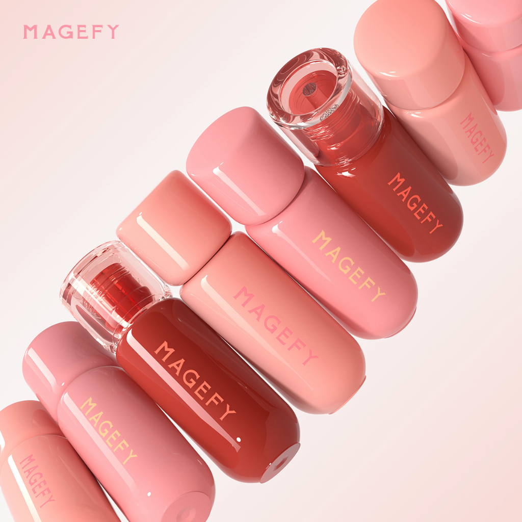 MAGEFY Son Tint Watery Glow Hiệu Ứng Mặt Gương, Dưỡng Ẩm 12H  KHÔNG DÍNH CỐC MF-L02 | BigBuy360 - bigbuy360.vn