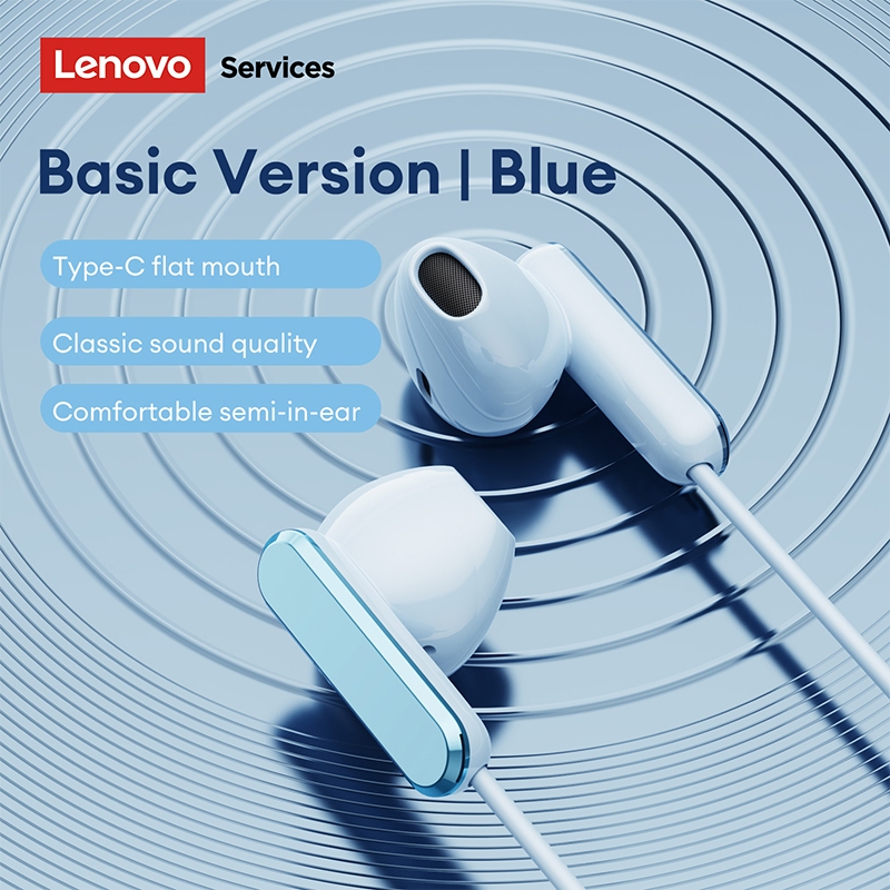Tai nghe có dây Lenovo YF08 và tai nghe bán trong tai với trình điều khiển động lớn 14mm và micrô HD cộng với cáp miễn phí TPE | BigBuy360 - bigbuy360.vn