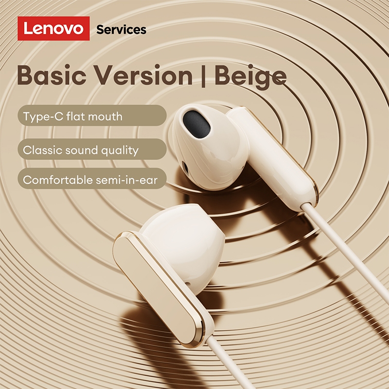 Tai nghe có dây Lenovo YF08 và tai nghe bán trong tai với trình điều khiển động lớn 14mm và micrô HD cộng với cáp miễn phí TPE | BigBuy360 - bigbuy360.vn