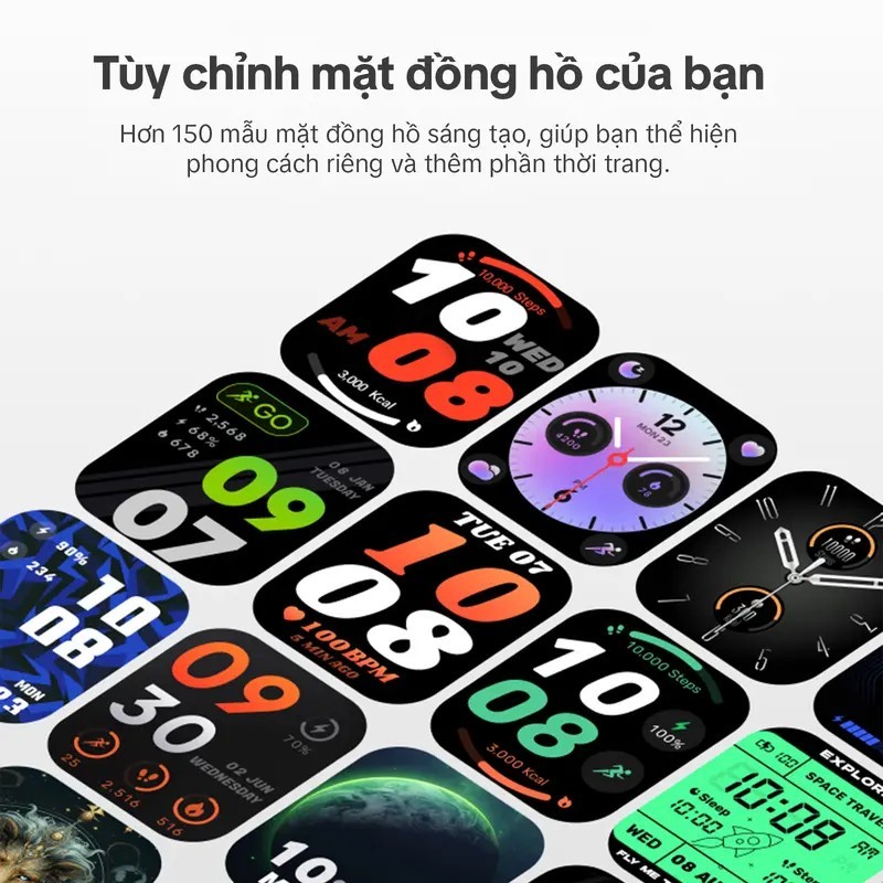Đồng hồ thông minh GOOJODOQ có GPS, trợ lý giọng nói Alexa, khả năng chống nước 3ATM (an toàn khi bơi), theo dõi đồng hồ thể thao, gọi điện qua Bluetooth và hơn 100 chế độ thể thao. | BigBuy360 - bigbuy360.vn
