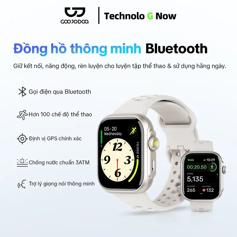 Đồng hồ thông minh GOOJODOQ có GPS, trợ lý giọng nói Alexa, khả năng chống nước 3ATM (an toàn khi bơi), theo dõi đồng hồ thể thao, gọi điện qua Bluetooth và hơn 100 chế độ thể thao. | BigBuy360 - bigbuy360.vn