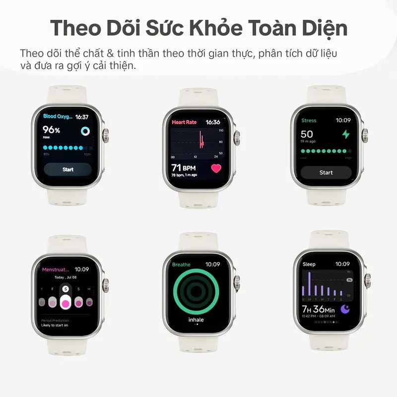 Đồng hồ thông minh GOOJODOQ có GPS, trợ lý giọng nói Alexa, khả năng chống nước 3ATM (an toàn khi bơi), theo dõi đồng hồ thể thao, gọi điện qua Bluetooth và hơn 100 chế độ thể thao. | BigBuy360 - bigbuy360.vn
