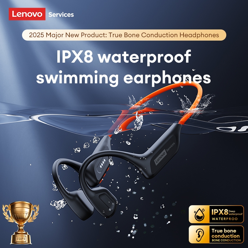 Tai nghe dẫn truyền xương Lenovo S106 và tai nghe bơi lội chống nước IPX8 với bộ nhớ 32GB và Bluetooth 6.0 plus | BigBuy360 - bigbuy360.vn
