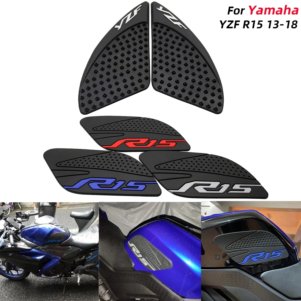Phù Hợp Cho Xe Yamaha YZF-R15 YZF R15 V1 V2 V3 V4 YZFR15 2013-2022 Xe Máy Dán Bên Bình Nhiên Liệu Mi