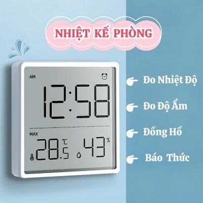 Nhiệt kế phòng, đồng hồ đo nhiệt độ và độ ẩm điện tử, đồng hồ đo nhiệt độ và độ ẩm phòng ngủ cho bé