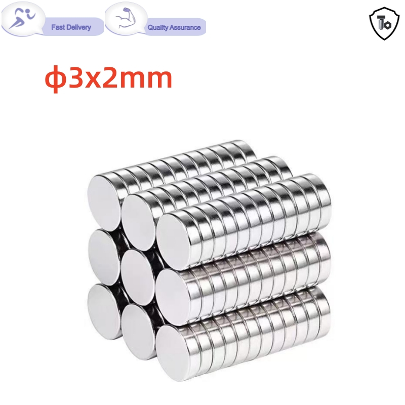Nam châm tròn Đường kính N35 Độ dày 3mm 2mm 3X2 Bán buôn