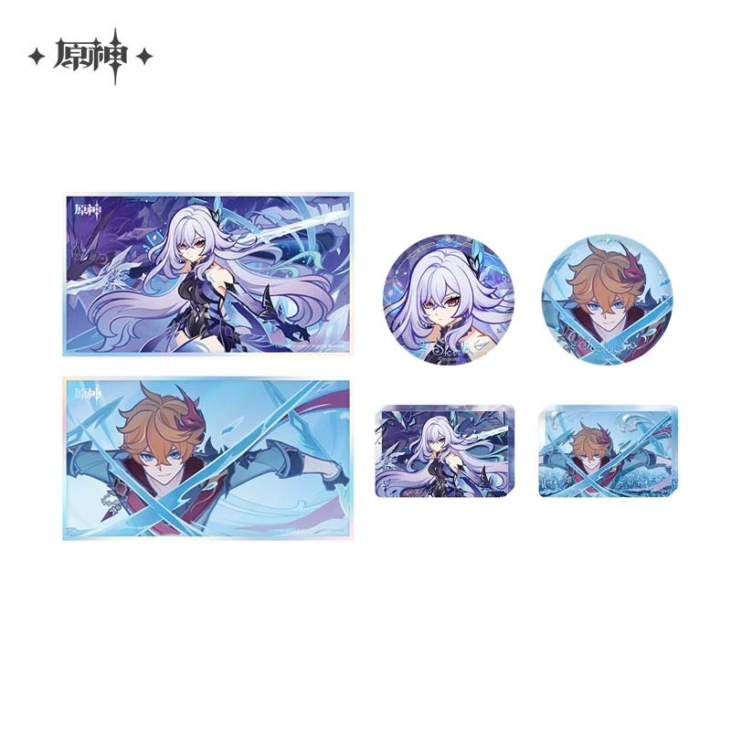 Sunsyea Genshin Tác Động Chính Thức Merch miHoYo Chính Hãng Chính Hãng Dòng HYLJ Huy Hiệu Giấy Màu T