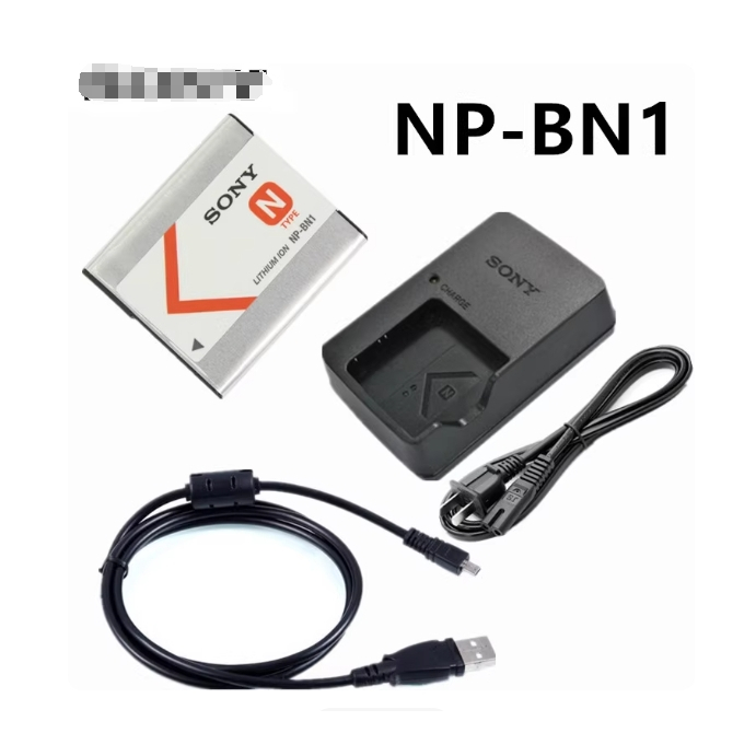 [Hàng có sẵn giá đặc biệt hoàn toàn mới] Pin NP-BN1 + Bộ sạc + Cáp dữ liệu Thích hợp cho máy ảnh Sony CCD TX5 TX7 TX9 TX100 WX5 W320 W330 W350 W380 510 520 W710 W810 Bộ sạc máy ảnh ccd