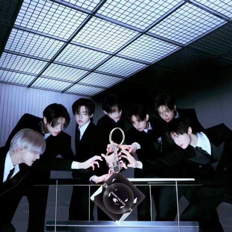 ENHYPEN Album Quay CD Acrylic Móc Khóa Mặt Dây Chuyền CD Acrylic Móc Khóa Túi Treo