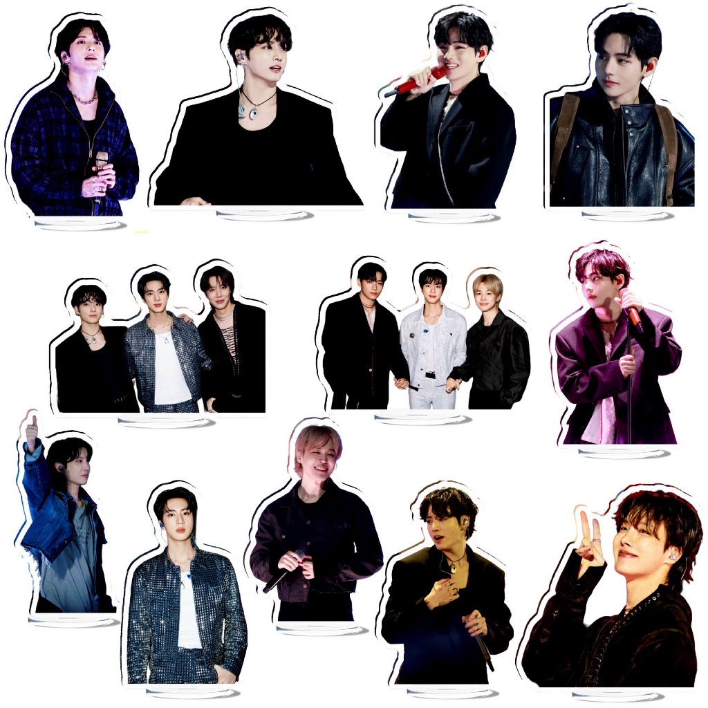 K-Pop BTS Bangtan Boys Taehyung Jungkook Jimin Jin Jhope Acrylic Hình Đứng