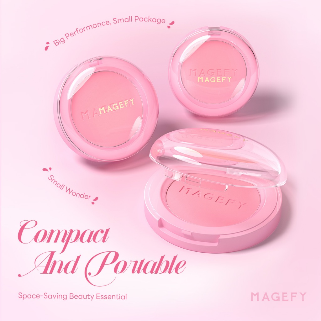 MAGEFY Bột Blush Đơn Sắc Chống Thấm Nước Lâu Dài Đĩa Đào Cam Mềm Sương Mờ Tự Nhiên Blush MF-F05 | BigBuy360 - bigbuy360.vn