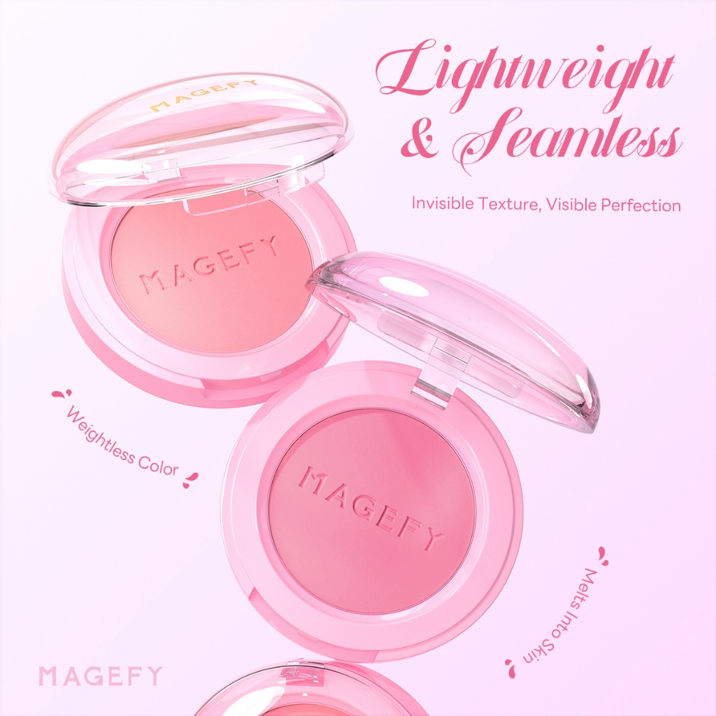MAGEFY Bột Blush Đơn Sắc Chống Thấm Nước Lâu Dài Đĩa Đào Cam Mềm Sương Mờ Tự Nhiên Blush MF-F05 | BigBuy360 - bigbuy360.vn
