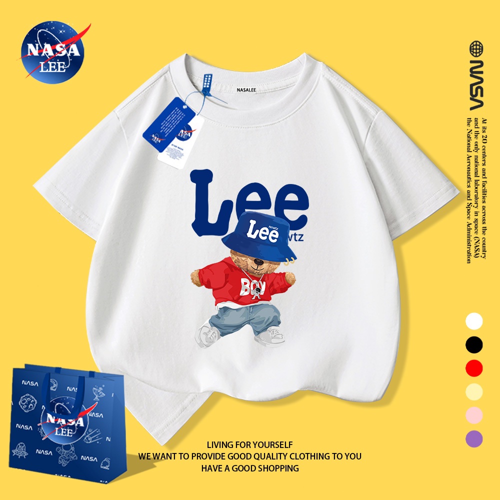 Áo Thun Nam Trẻ Em  Cotton NASA - Form Rộng Thoáng Mát, Cực Mềm