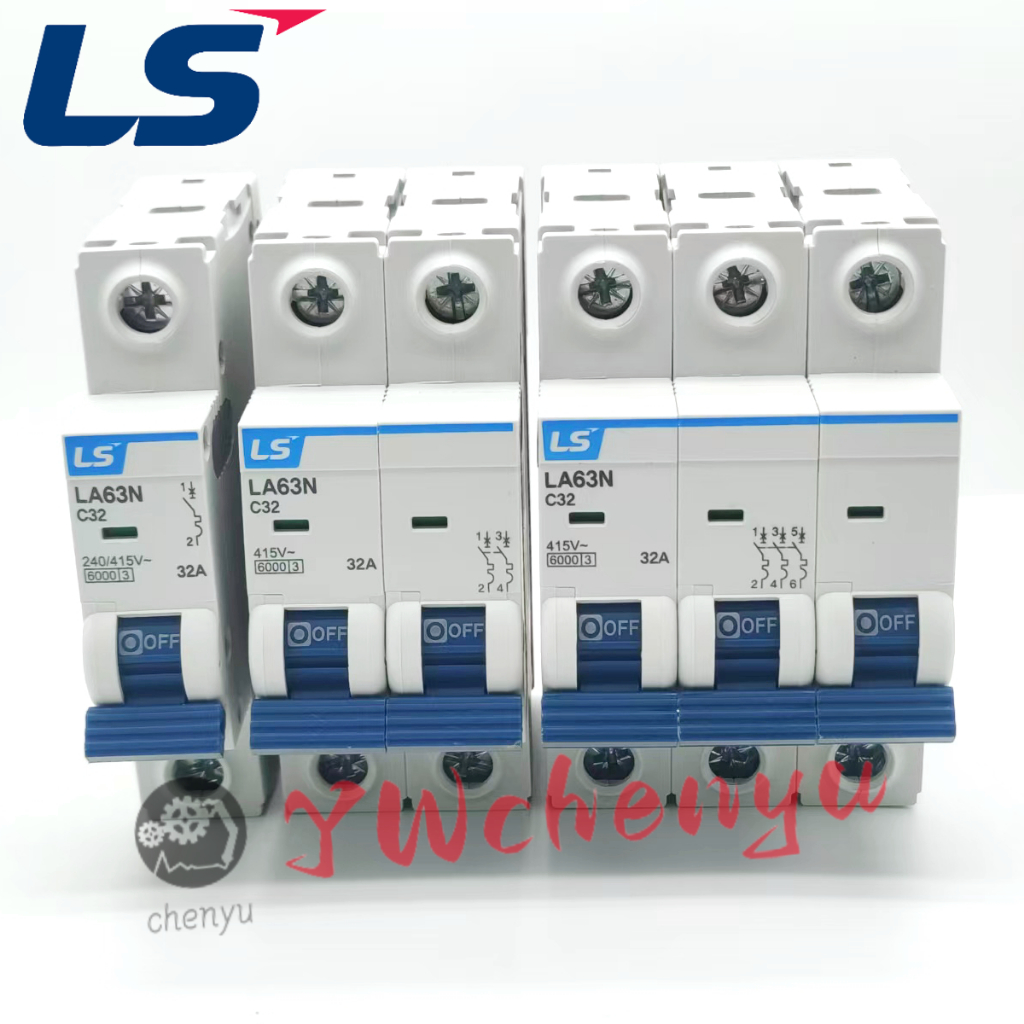 Bộ ngắt mạch Mini LS Type C, Type D LA63N 1P 2P 3P 4P BK63N