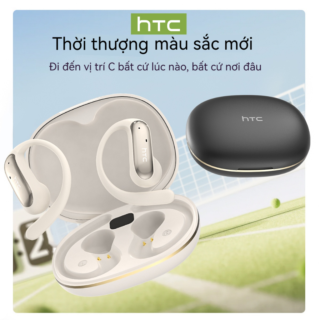 HTC NE52 Tai nghe dịch thuật AI Bluetooth 6.0 Tai Nghe Phiên Dịch AI Tai nghe Bluetooth 360°ACS Chất lượng âm thanh HIFI Chống ồn Tai nghe không dây | BigBuy360 - bigbuy360.vn