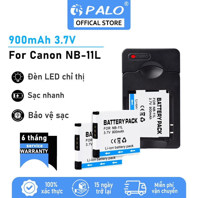 Bộ sạc pin máy ảnh PALO NB-11L NB11L Canon IXUS 240 245 265HS 275HS 285HS