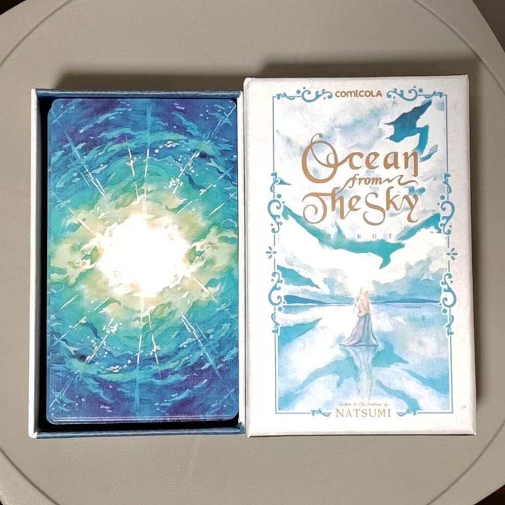 12 * 7cm [Sẵn sàng] Heaven and Earth Cover Sky Tarot English Board Game Card Game Ocean From The Sky
