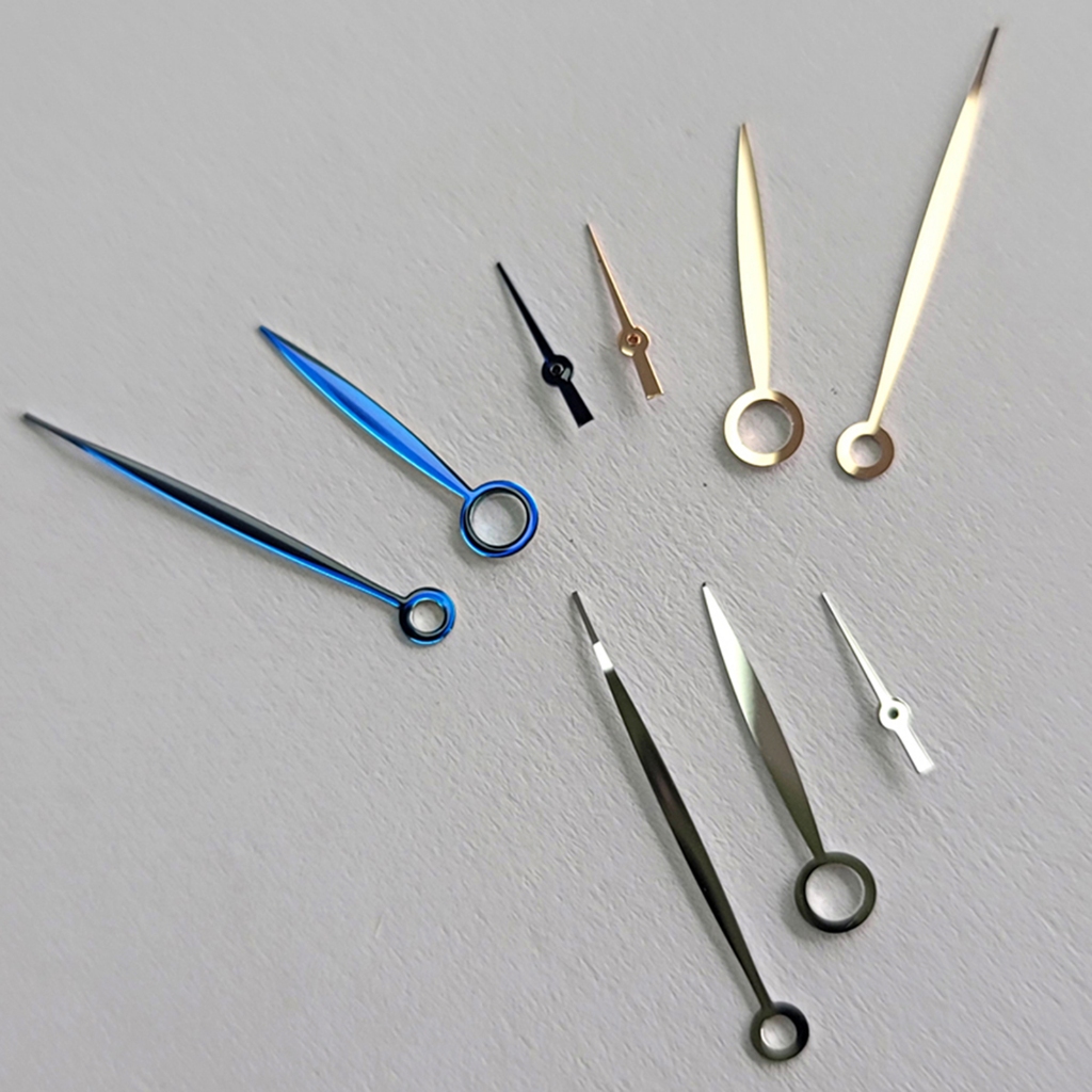 Tay đồng hồ màu xanh / vàng hồng / bạc cho bộ máy ETA6497 6498