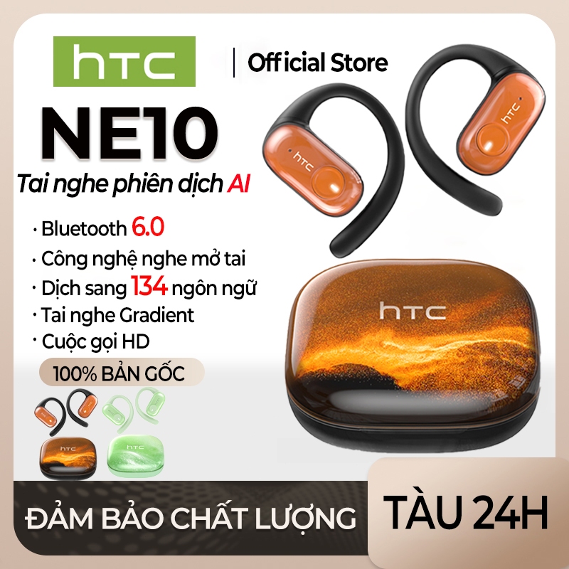 HTC NE10 Tai nghe dịch AI Tai nghe không dây siêu nhẹ Tai nghe Bluetooth 5.4 Tai nghe phát sáng Âm thanh nổi Có micro Âm nhạc HiFi Chống nước IPX5 Tai nghe thể thao | BigBuy360 - bigbuy360.vn