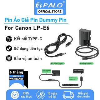 Pin giả PALO LP-E6 LPE6 LP-E6N LP-E6NH Canon 60D 70D 80D 5D mark II 6D EOS 70D
