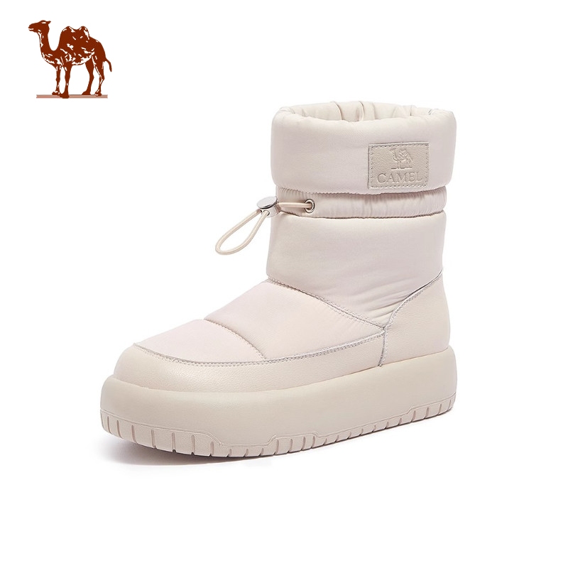  CAMEL CROWN Giày bốt đi tuyết ngoài trời chống thấm nước dành cho nữ giày bốt đi tuyết có lớp lót ấm 