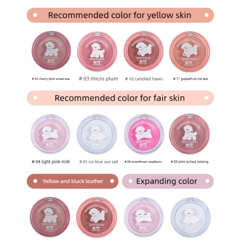 Romantic Beauty Phấn Má Hồng Single Bichon Matte Tạo Khối Làm Sáng Hiệu Ứng Cháy Nắng Hot Trend