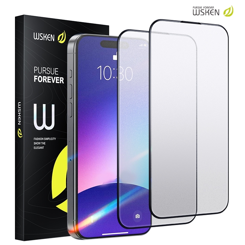 [Khả năng chống vân tay nâng cao] Kính cường lực mờ wsken iPhone 17 PM, chống vân tay, chống mồ hôi 