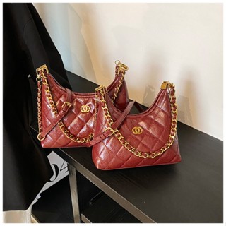 IELGY Phiên Bản Hàn Quốc Túi Dây Xích Kim Cương Túi Đeo Vai Thời Trang Đơn Giản Độc Đáo Hợp Thời Trang Túi Nữ