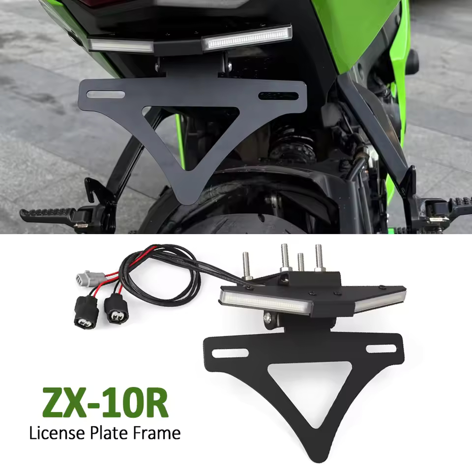 Dành Cho Kawasaki Ninja ZX10R ZX-10R ZX10RR ZX-10RR Lốp Sau Số Biển Số Đèn Khung Giá Đỡ ZX 10 R 2023