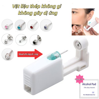 Súng Bấm Lỗ Tai Chuyên Nghiệp Dùng Một Lần Vật liệu thép không gỉHoa tai