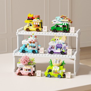 Khối xây dựng xe đẩy thực phẩm đẹp mắt là đồ chơi trẻ em (Không hộp)
