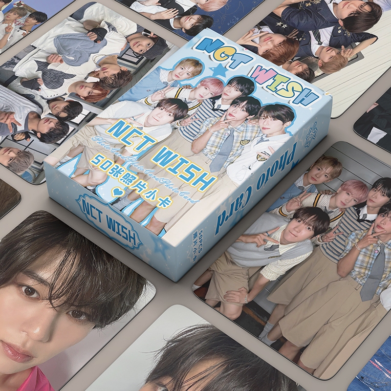 Dih 50 Cái / hộp NCT WISH Laser Hologram Photocards Holographic LOMO Card KPOP Album