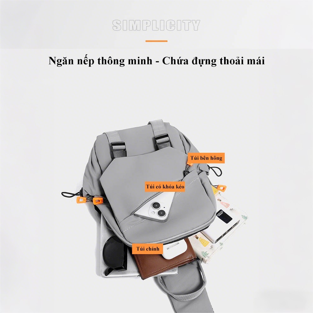 Túi đeo chéo chống nước cho nam túi đeo chéo nhiều ngăn MAX TOP cho nam thời trang Hàn Quốc C01 | BigBuy360 - bigbuy360.vn