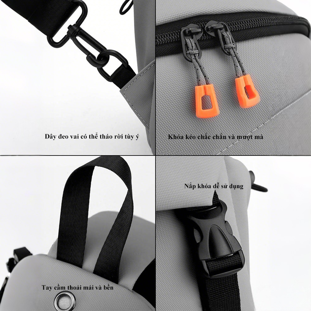 Túi đeo chéo chống nước cho nam túi đeo chéo nhiều ngăn MAX TOP cho nam thời trang Hàn Quốc C01 | BigBuy360 - bigbuy360.vn
