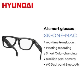 Kính thông minh Lenovo & Hyundai Xk-One-Mac AI Trí tuệ nhân tạo Thể thao Dịch thuật thời gian thực Thay đổi màu sắc thông minh Camera 8 triệu Pixel 6.0 BLE Hiệu quả Bluetooth băng tần kép