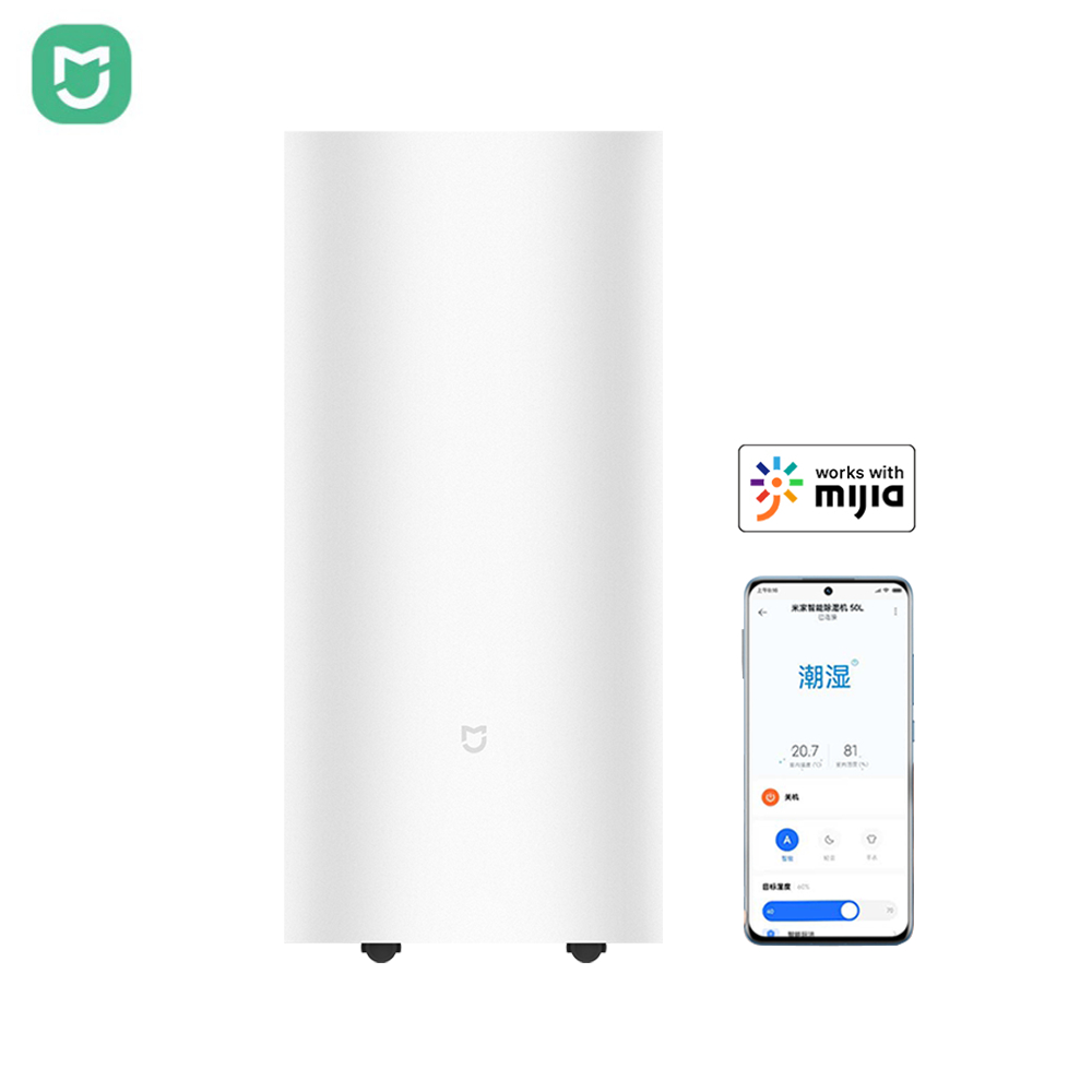 Máy hút ẩm thông minh Mijia 22L / D, Bình 4.5L, Điều khiển ứng dụng Mijia, Độ ồn thấp 35,5dB, Chế độ máy sấy, cho gia đình