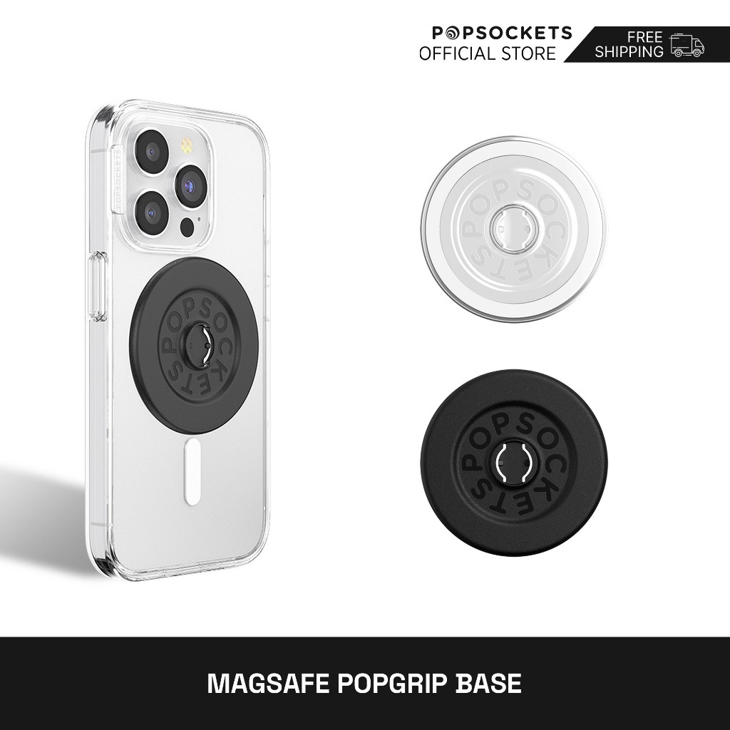 PopSockets MagSafe PopGrip Base | The Premium Phone Grip | Compatible with mounts and MagSafe cases 